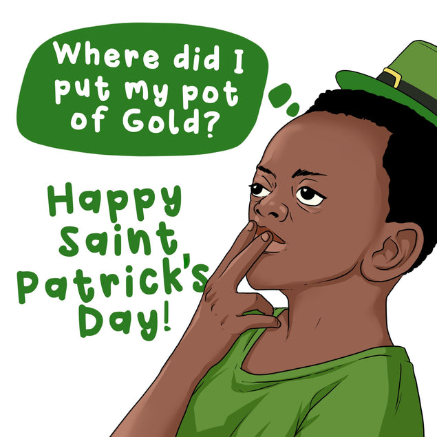 Where Did I Put My Pot Of Gold? St. Patrick's Day Confetti-exploding Greetings Card