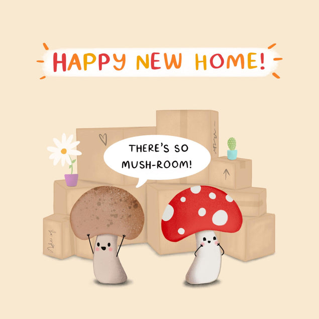There’s So Mush-Room New Home Confetti-exploding Greetings Card