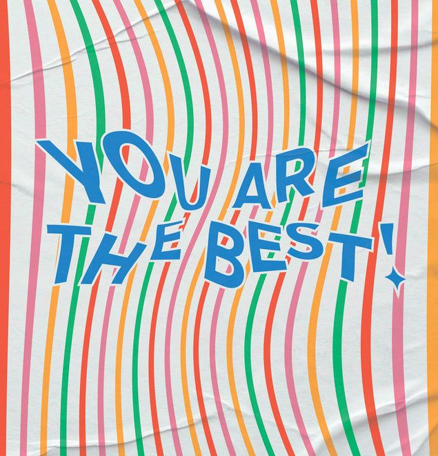 You Are The Best Confetti-exploding Greetings Card