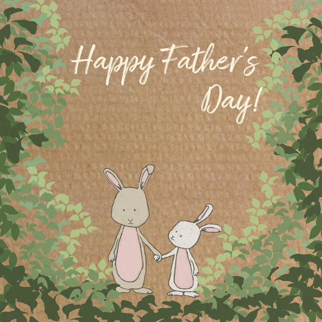 Happy Father's Day Green Confetti-exploding Greetings Card