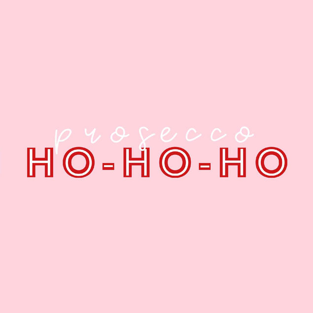 Prosecco Ho-Ho-Ho Christmas Confetti-exploding Greetings Card