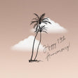 Happy 19th Anniversary Palm Trees And Clouds Confetti-exploding Greetings Card