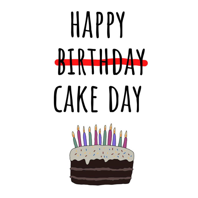 Happy Cake Day Birthday Confetti-exploding Greetings Card