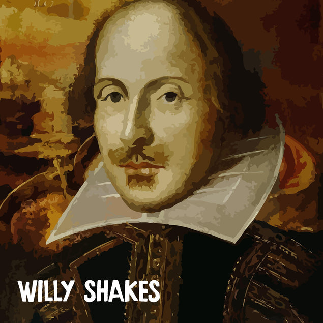 William Shakespeare Willy Shakes Confetti-exploding Greetings Card