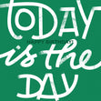 Happy Birthday Today Is The Day Green Confetti-exploding Greetings Card