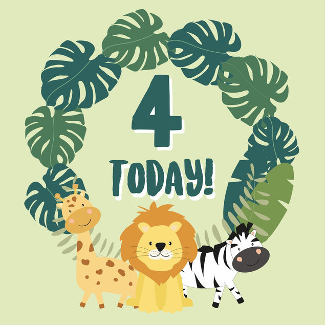 4 Today! Confetti-exploding Greetings Card