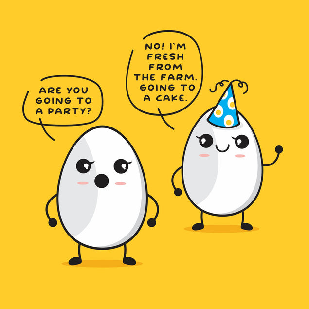 Funny Eggs Happy Birthday Confetti-exploding Greetings Card