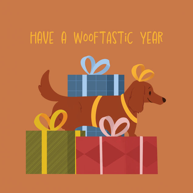 Have A Woof-tastic Year Birthday Confetti-exploding Greetings Card