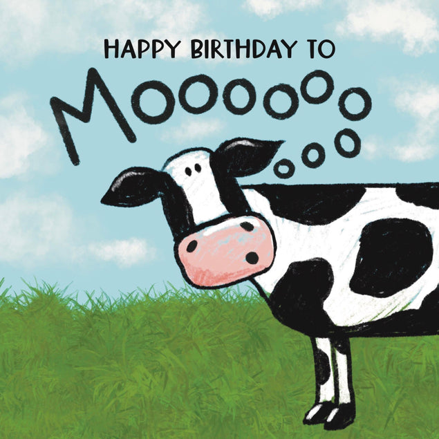 Happy Birthday To Moo Confetti-exploding Greetings Card