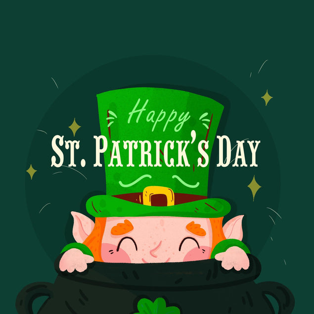 Cute Leprechaun St. Patrick's Day Confetti-exploding Greetings Card
