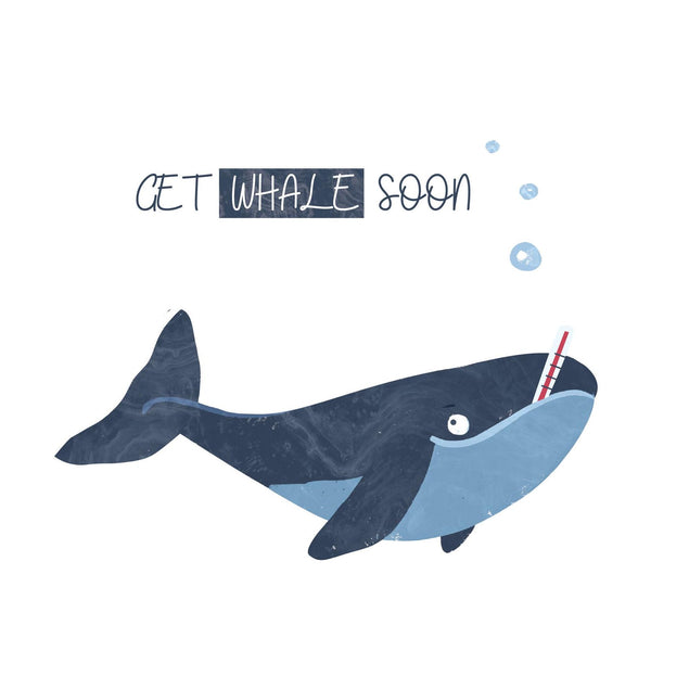 Get Whale Soon Confetti-exploding Greetings Card