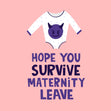 Babygrow Devil Maternity Leave Confetti-exploding Greetings Card