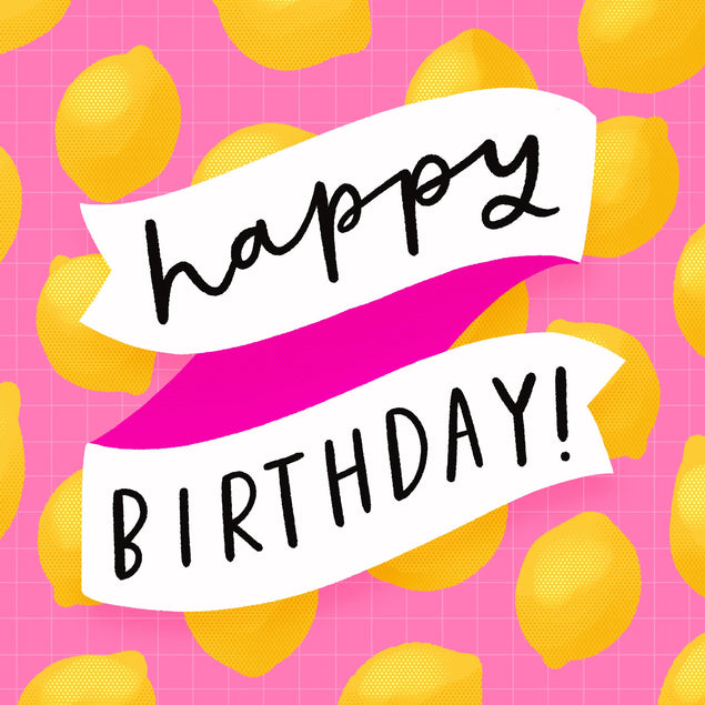 Lemons Birthday Confetti-exploding Greetings Card