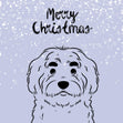 Merry Christmas English Shepherd With Cute Brows Confetti-exploding Greetings Card