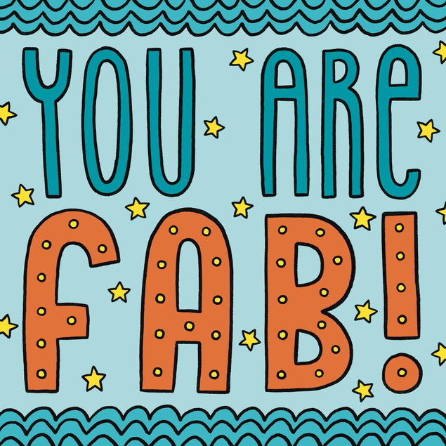 You Are Fab! Confetti-exploding Greetings Card