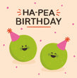 Ha-Pea Birthday Confetti-exploding Greetings Card