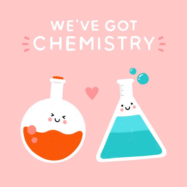 We've Got Chemistry Confetti-exploding Greetings Card
