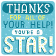 Thanks You're A Star Confetti-exploding Greetings Card