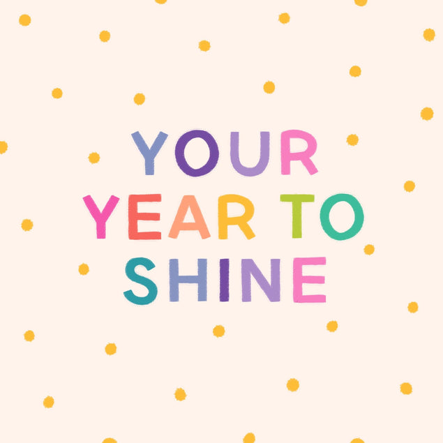 Your Year To Shine Happy New Year Confetti-exploding Greetings Card