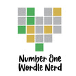 Number One Wordle Nerd Confetti-exploding Greetings Card