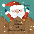 Merry Christmas And Happy New Year Cute Little Santa Confetti-exploding Greetings Card