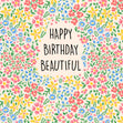 Happy Birthday Beautiful Confetti-exploding Greetings Card