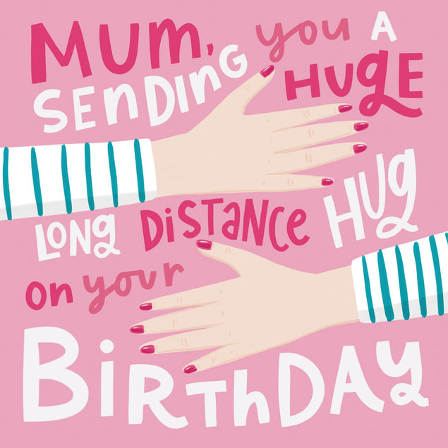 Mum Long Distance Hug Confetti-exploding Greetings Card
