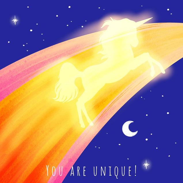 You Are Unique Confetti-exploding Greetings Card