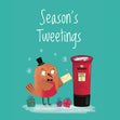 Season's Tweetings Christmas Confetti-exploding Greetings Card