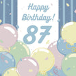 Happy 87th Birthday Balloons Confetti-exploding Greetings Card