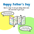 Google Maps Father's Day Confetti-exploding Greetings Card