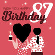 Wish You Happy 87th Birthday Confetti-exploding Greetings Card