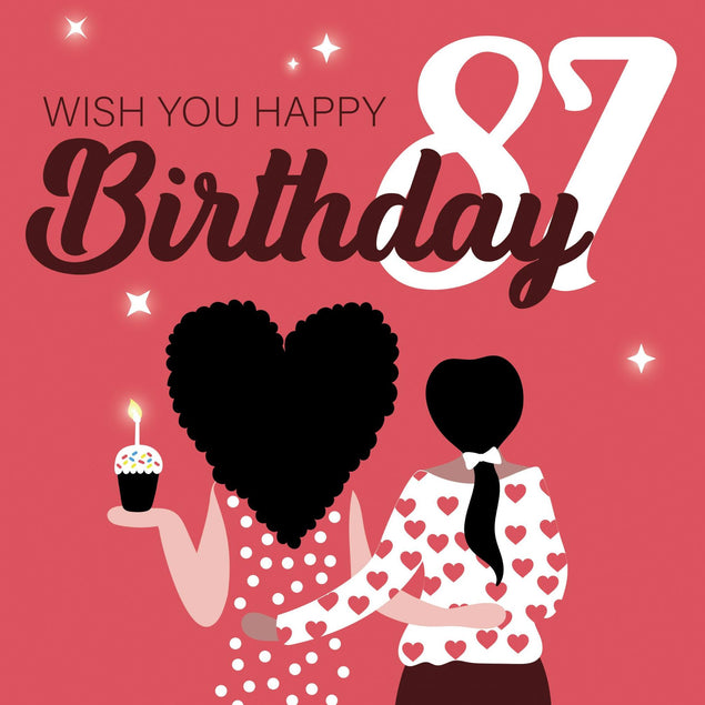 Wish You Happy 87th Birthday Confetti-exploding Greetings Card
