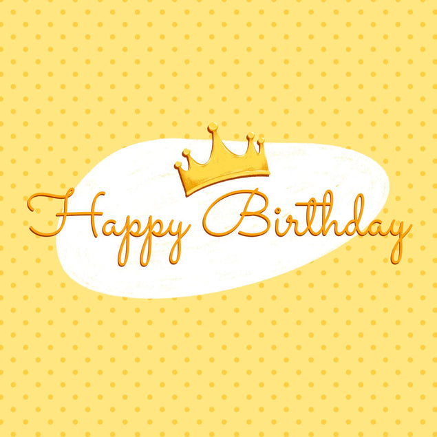 Happy Birthday Crown Confetti-exploding Greetings Card