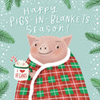 Pigs-In-Blankets Season Confetti-exploding Greetings Card