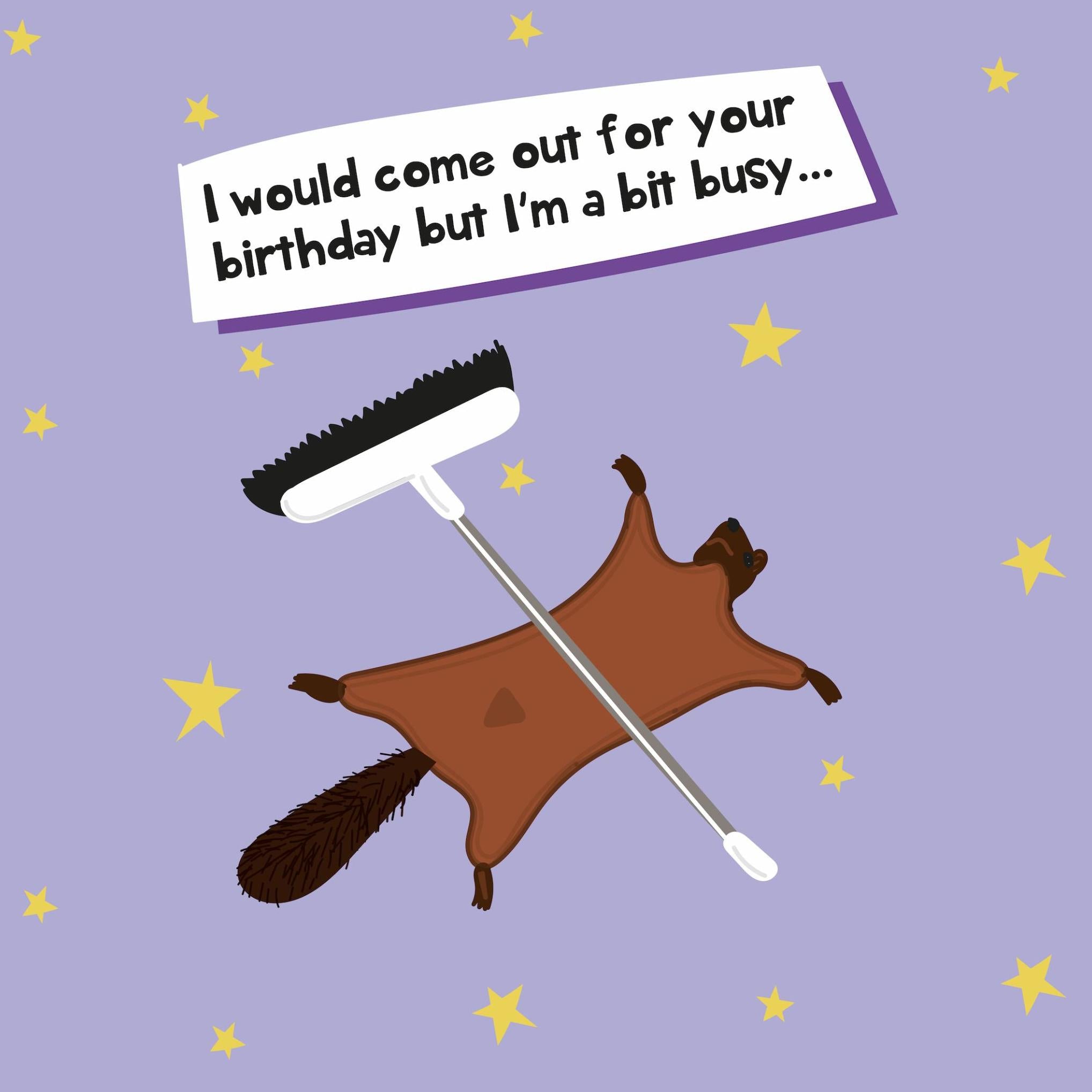 Squirrel Fakes Death Birthday Confetti-exploding Greetings Card – Boomf