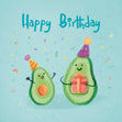 Avocados Gifting Birthday Confetti-exploding Greetings Card