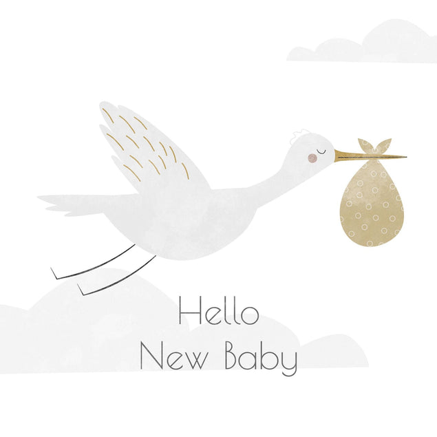 Hello New Baby Confetti-exploding Greetings Card