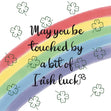 Bit Of Irish Luck Rainbow St. Patrick's Day Confetti-exploding Greetings Card