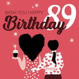 Wish You Happy 89th Birthday Confetti-exploding Greetings Card