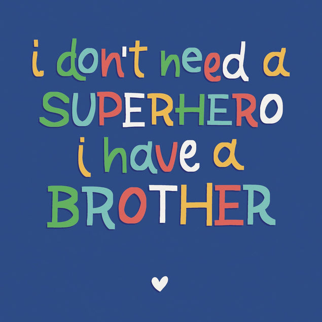 Superhero Brother Confetti-exploding Greetings Card