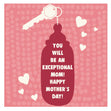 Happy Mother's Day For Exceptional Mom Confetti-exploding Greetings Card