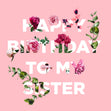 Simple Floral Pink Happy Birthday Sister Confetti-exploding Greetings Card