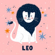 Leo Lion Star Sign Birthday Confetti-exploding Greetings Card