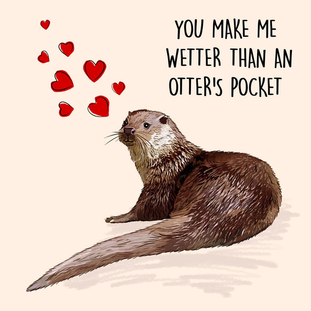 Otter's Pocket Confetti-exploding Greetings Card