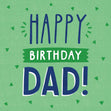 Dad Green Birthday Confetti-exploding Greetings Card