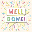 Confetti Star Well Done Confetti-exploding Greetings Card