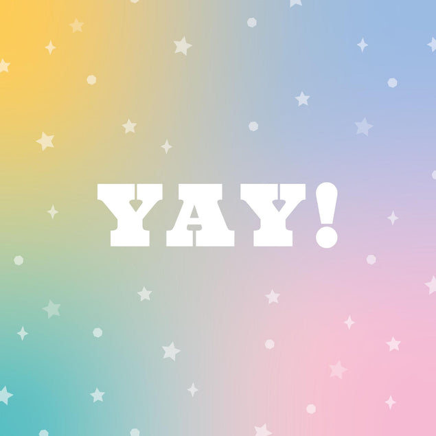 YAY Confetti-exploding Greetings Card