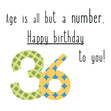 Happy 36th Birthday To You! Confetti-exploding Greetings Card