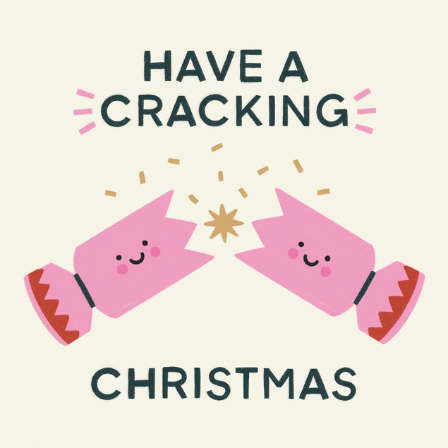 Cute Christmas Cracker Confetti-exploding Greetings Card